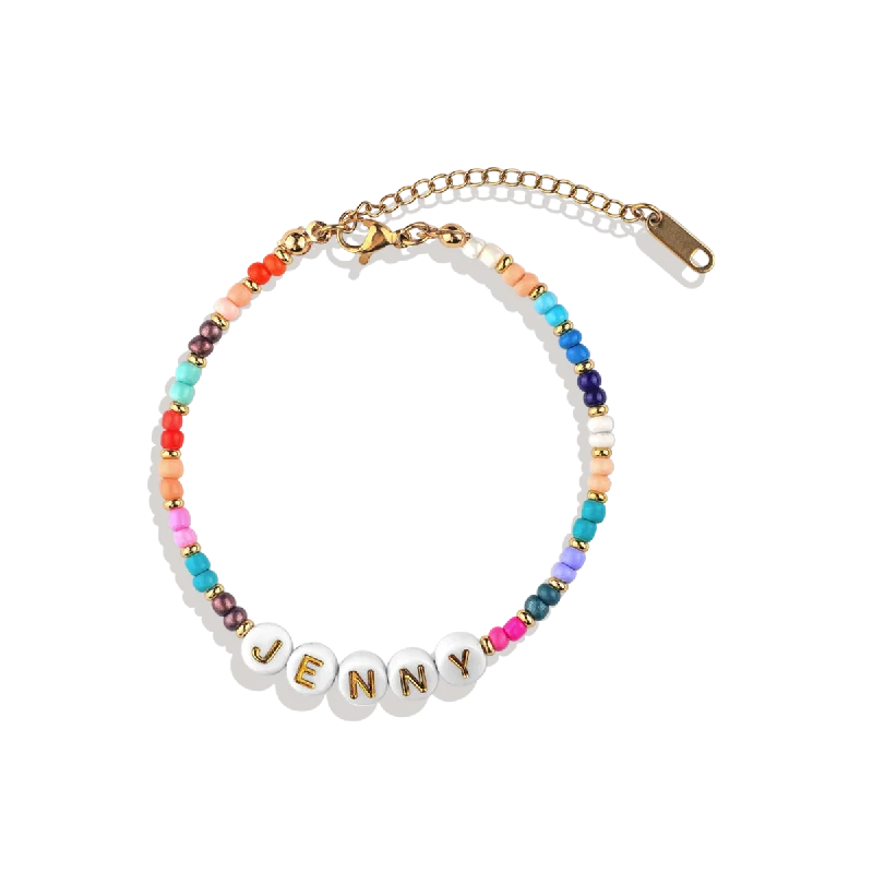 Beaded Name Bracelet | Joyful