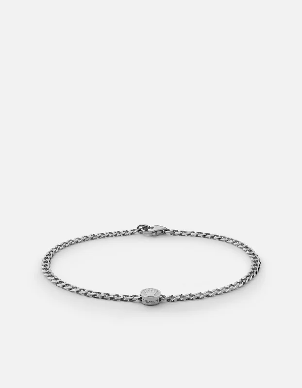 Empire Chain Bracelet, Sterling Silver