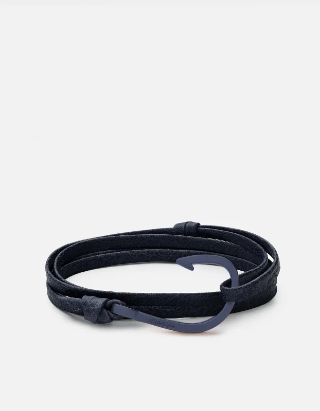 Hook Leather, Navy Blue