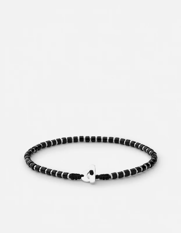 Kato Onyx Bracelet, Sterling Silver