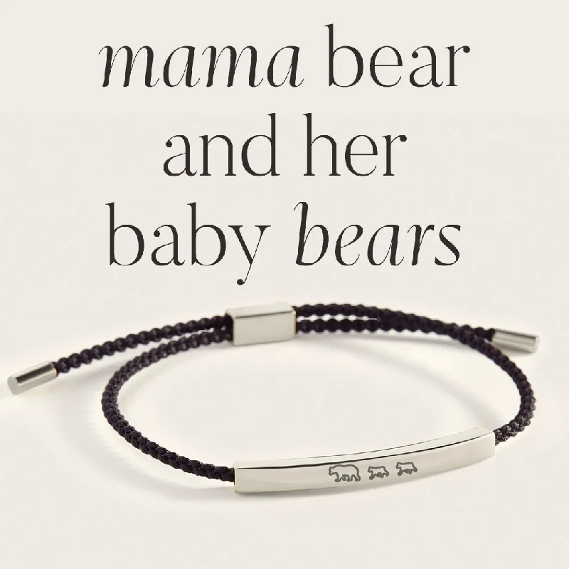 Mama Bear & Her Baby Bears Inspire Bracelet