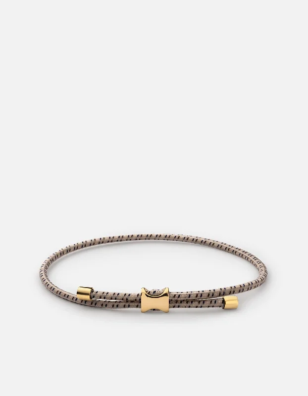 Orson Pull Bungee Rope Bracelet, Gold Vermeil