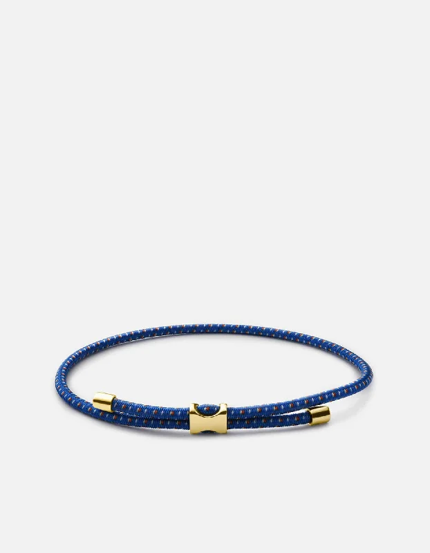 Orson Pull Bungee Rope Bracelet, Gold Vermeil