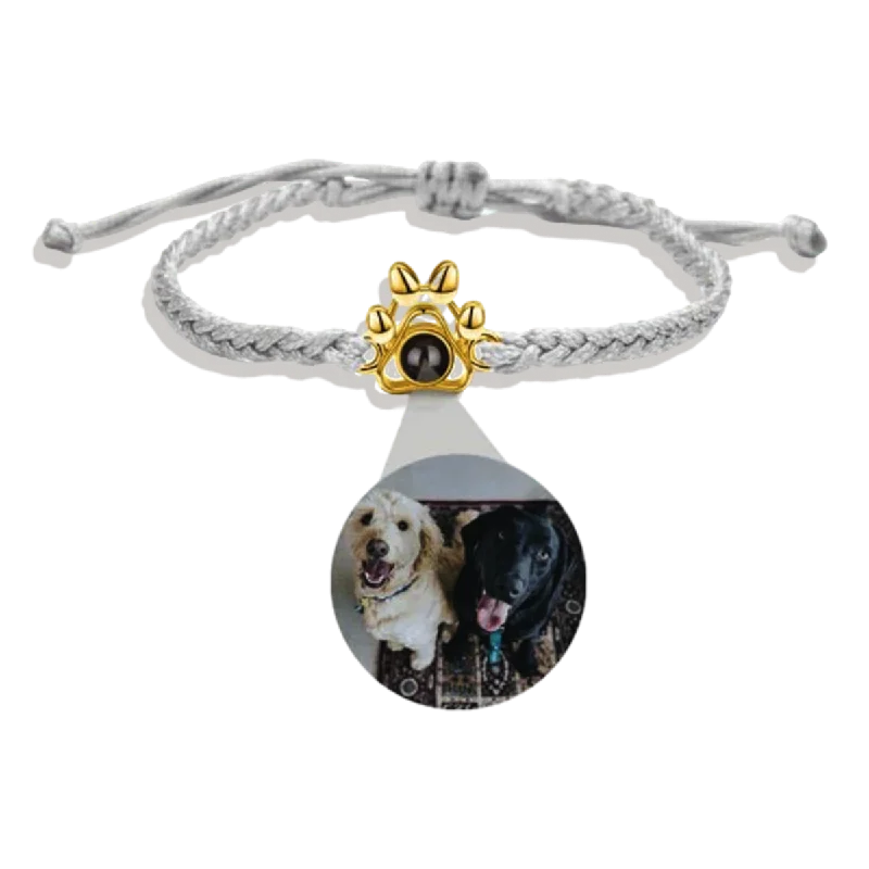 Pet Paw Photo Bracelet