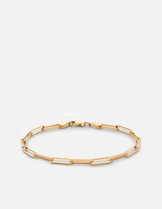 Volt Link Bracelet, Gold Vermeil