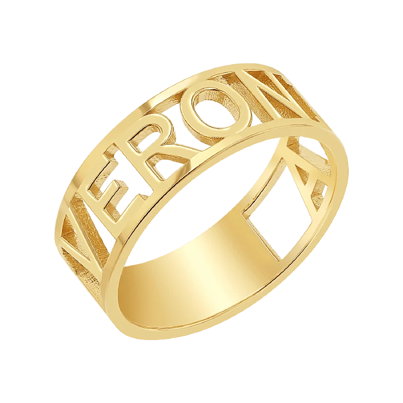 Custom Name Band Ring