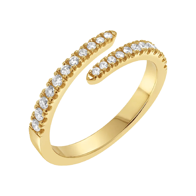 Diamond Coil Ring