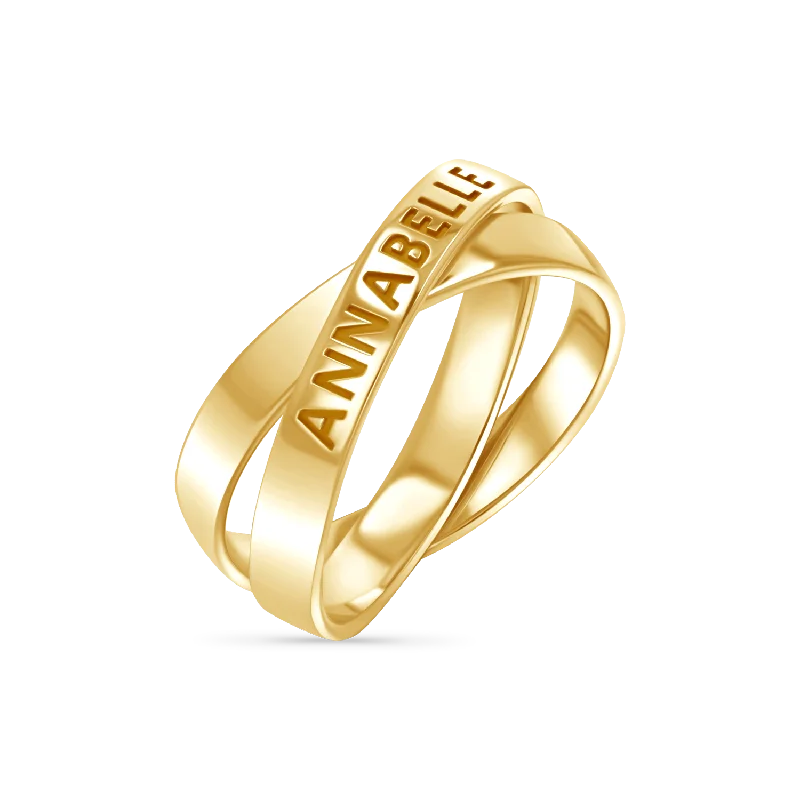 Interlocked Engravable Ring