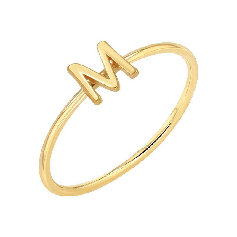 Solid Initial Letter Ring