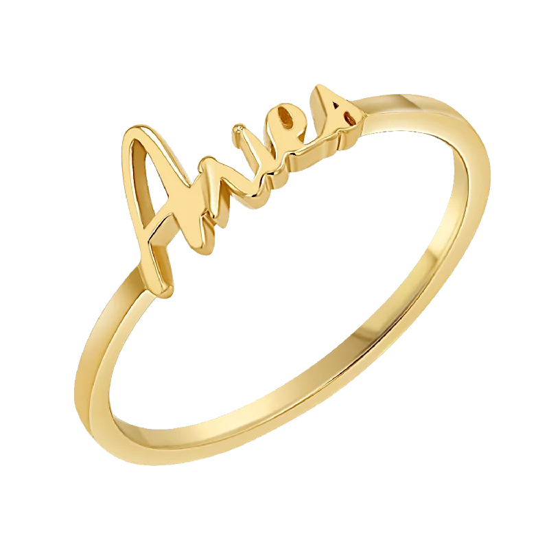 Zodiac Script Ring