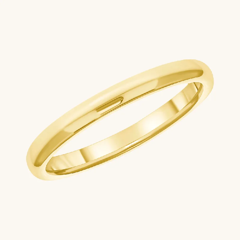 2mm Gold Band