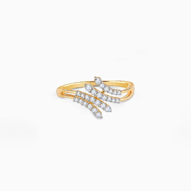 Gold Style Icon Diamond Ring