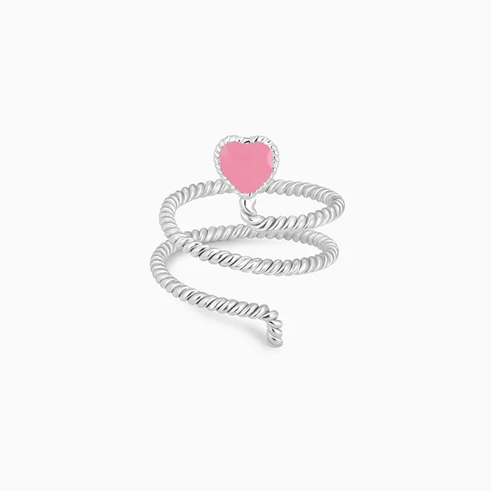 Silver Love is in the Air Ring