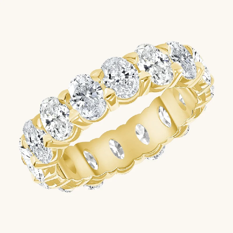 Large Diamond Oval Eternity Band