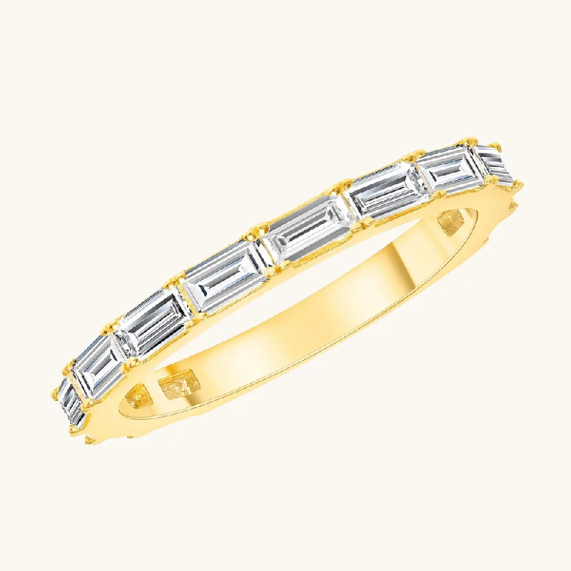 East West Diamond Baguette Band