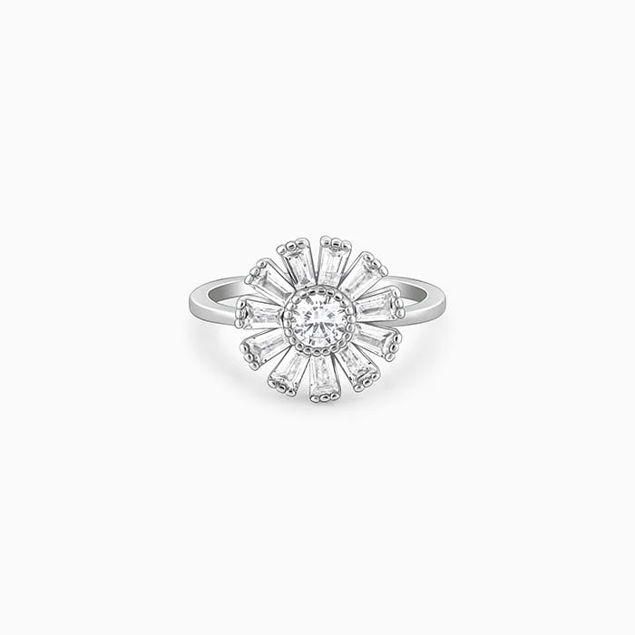 Silver Anemone Ring