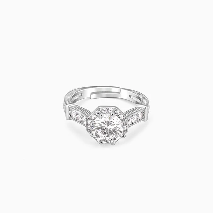 Silver Dazzling Glamour Ring