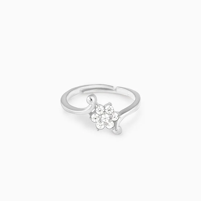 Silver Snowflake Ring