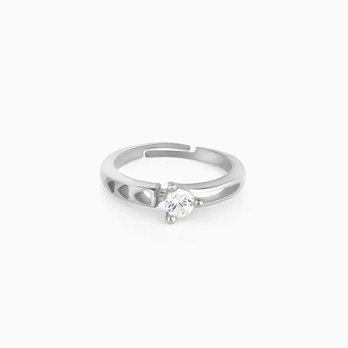 Silver Zircon Bliss Ring