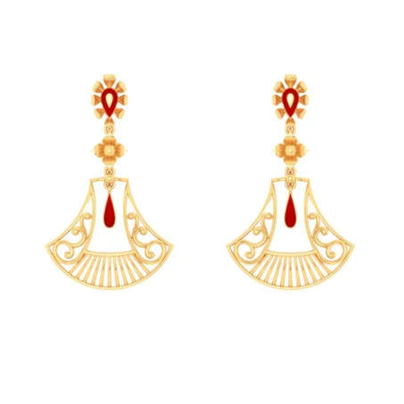 14k Gold Earrings Design For The Wedding Season