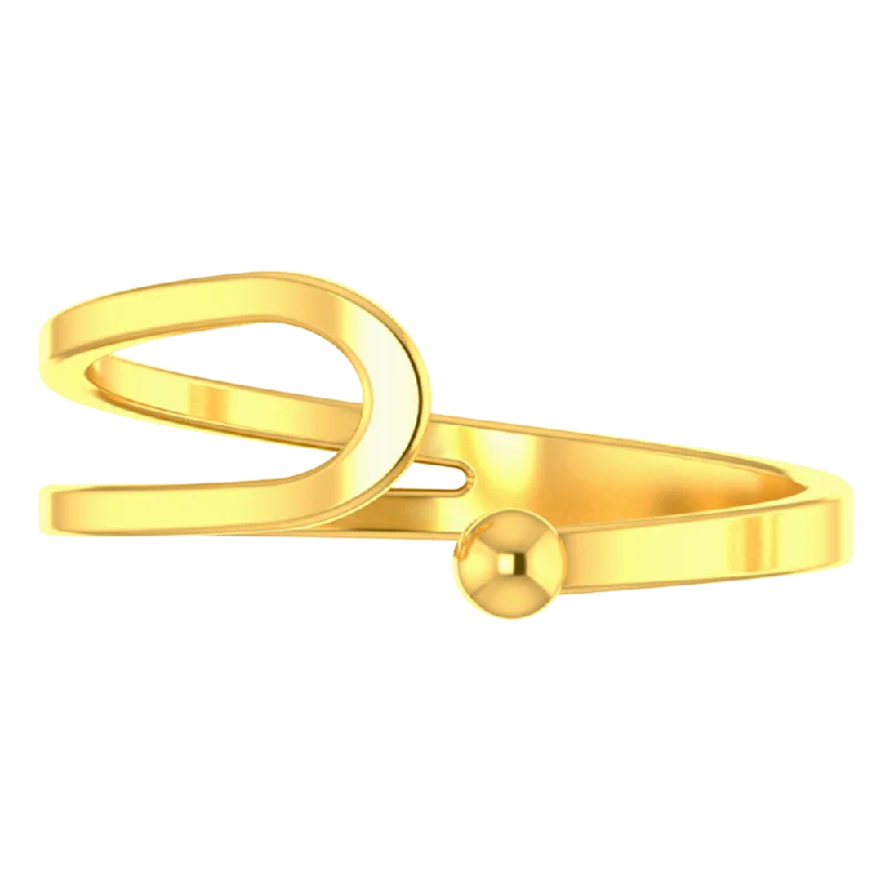 14k Gold Thumb Ring For Women Minimal And Lightweight From Pc Chandra