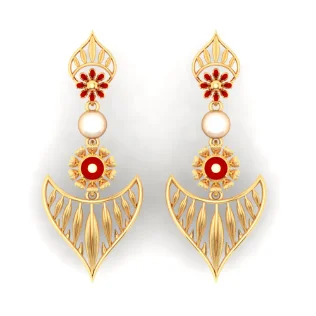 14k Immaculate Gold Earrings Design From Us