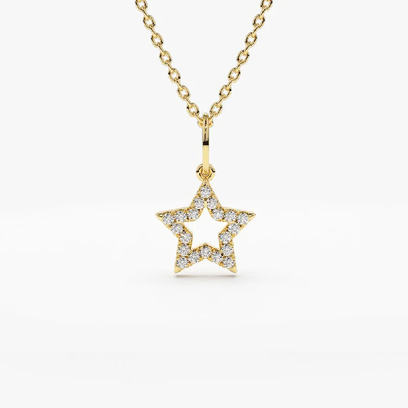 14k Super Star Diamond Layering Necklace