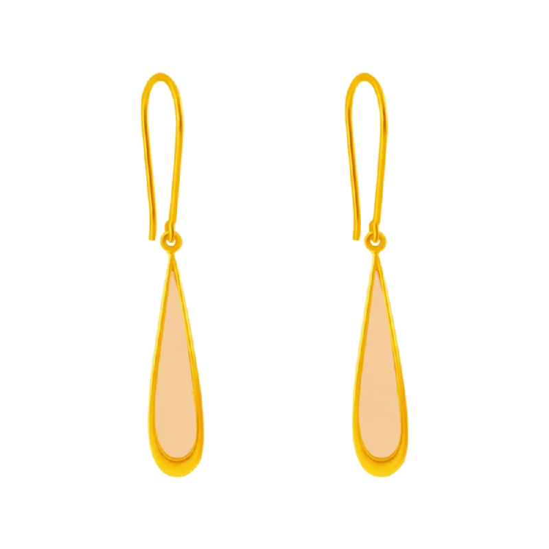 14KT (585) Yellow Gold Clip-on Earrings For Women