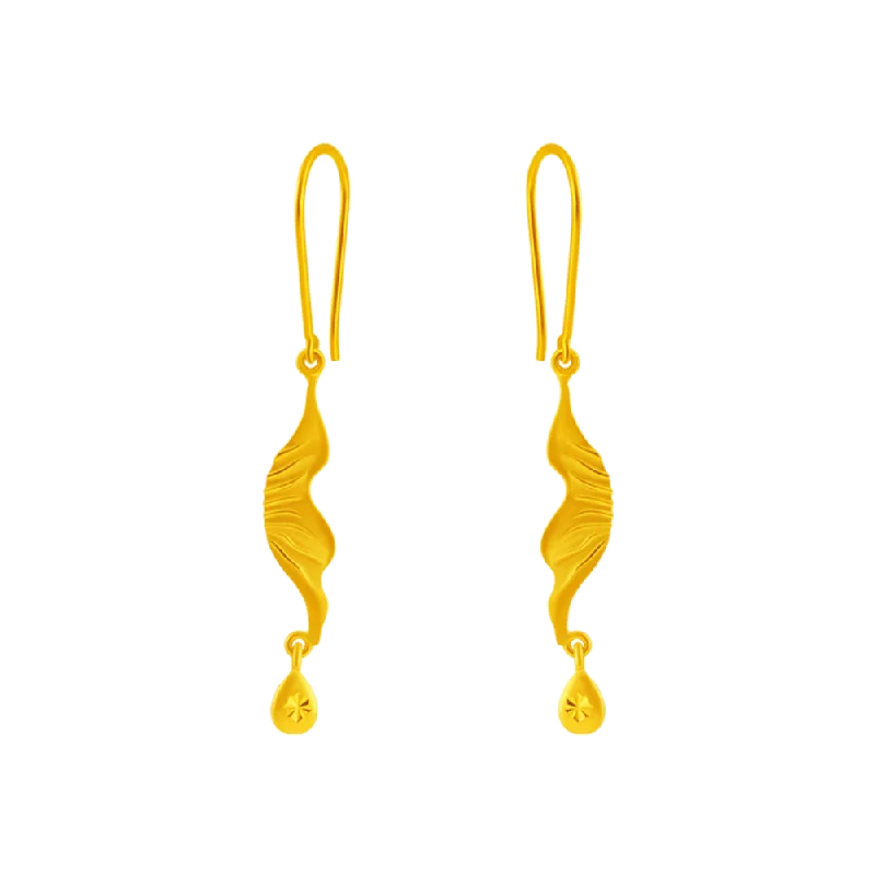 14KT (585) Yellow Gold Clip-on Earrings For Women