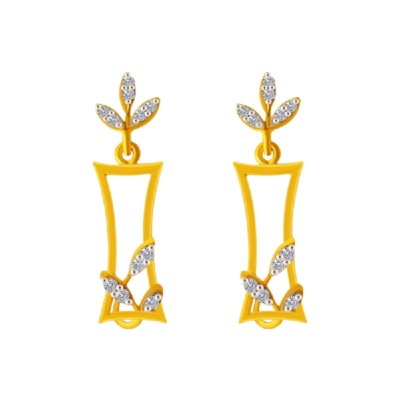 14KT (585) Yellow Gold Clip-on Earrings For Women