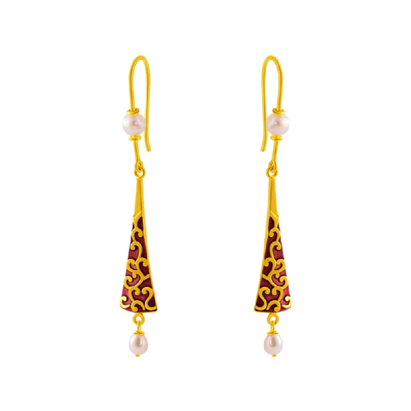 14KT (585) Yellow Gold Clip-on Earrings For Women