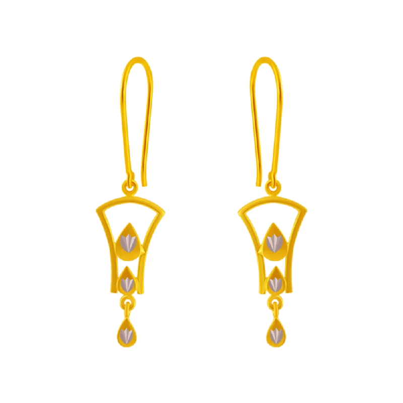 14KT (585) Yellow Gold Clip-on Earrings For Women