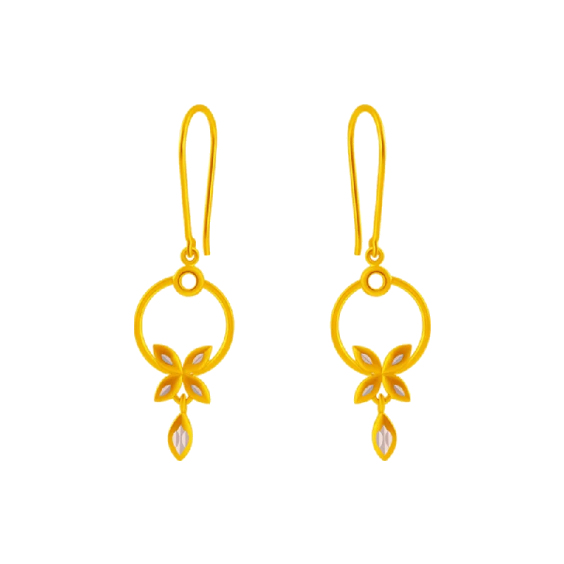 14KT (585) Yellow Gold Clip-on Earrings For Women