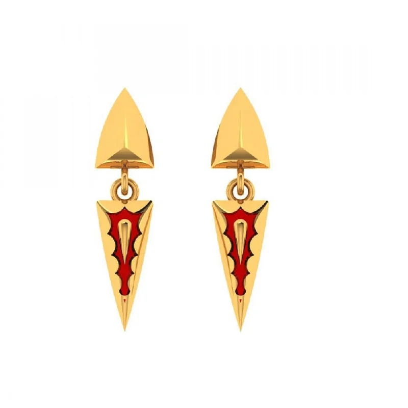 14KT (585) Yellow Gold Earrings For Women