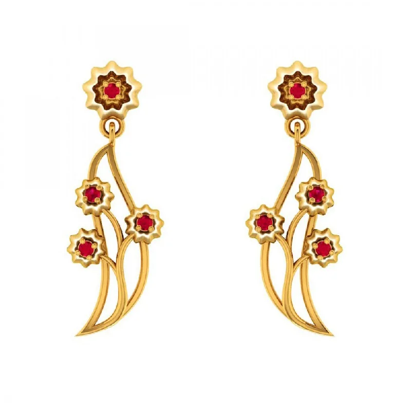 14KT (585) Yellow Gold Earrings For Women