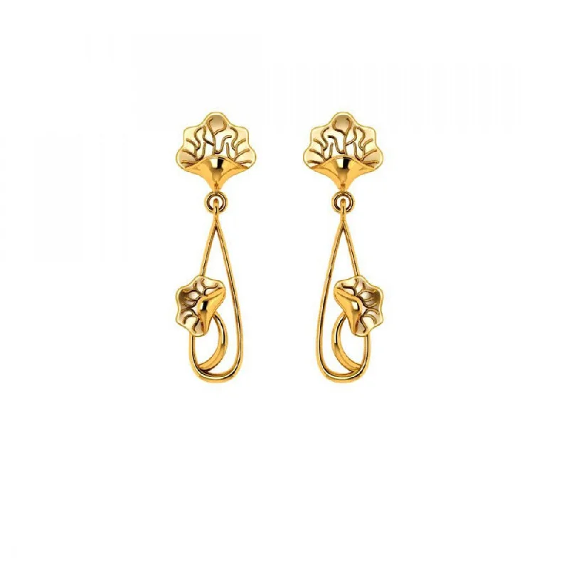 14KT (585) Yellow Gold Earrings For Women