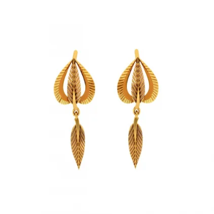 14KT (585) Yellow Gold Earrings For Women