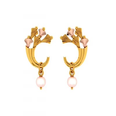 14KT (585) Yellow Gold Earrings For Women