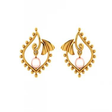 14KT (585) Yellow Gold Earrings For Women