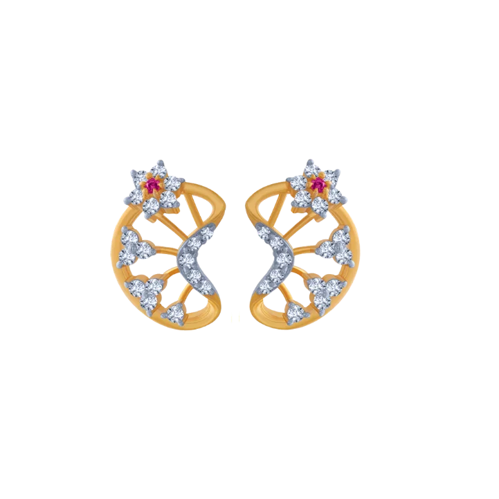 14KT (585) Yellow Gold  Earrings For Women