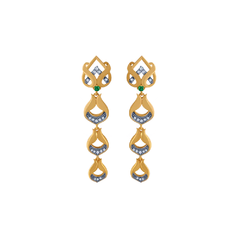 14KT (585) Yellow Gold  Earrings For Women