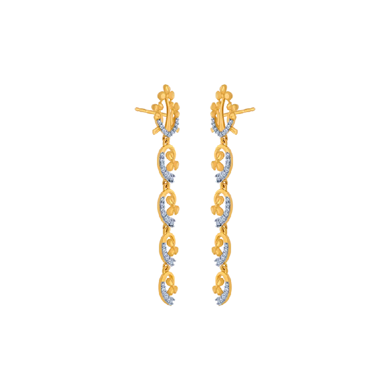 14KT (585) Yellow Gold Earrings For Women