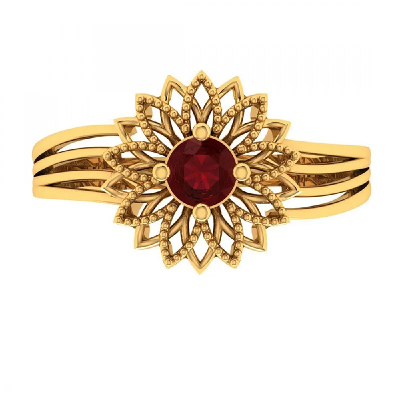 14KT (585) Yellow Gold Ring For Women