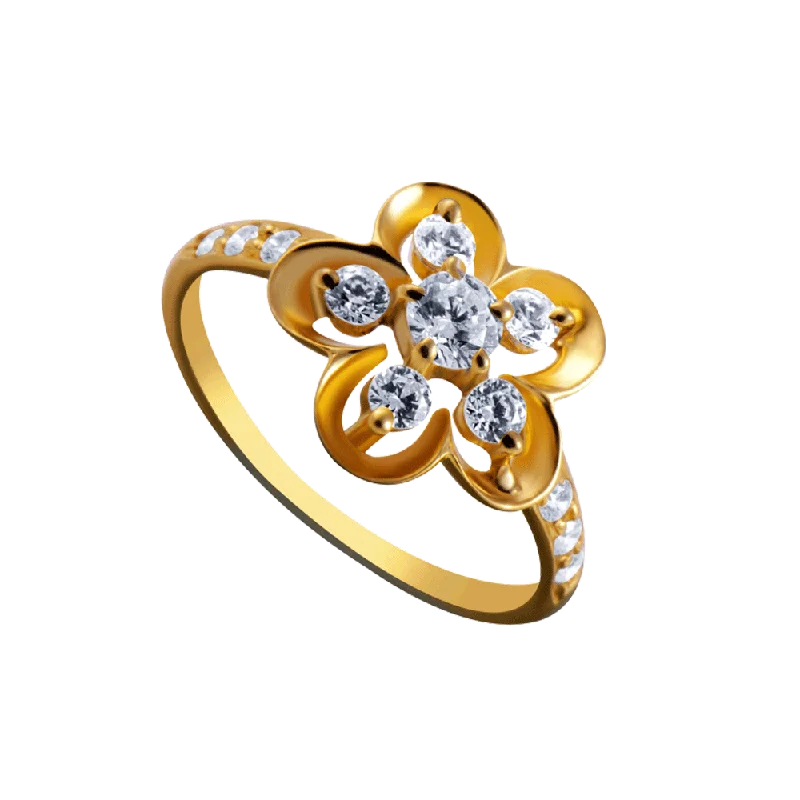 14KT (585) Yellow Gold Ring For Women