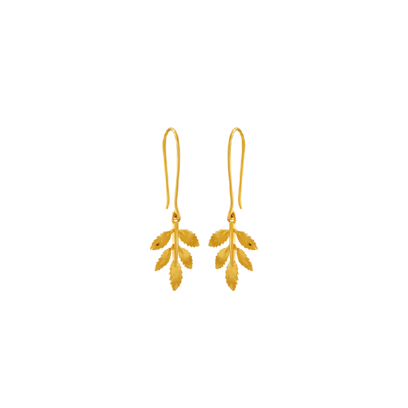 14KT (585) Yellow Gold Stud Earrings For Women