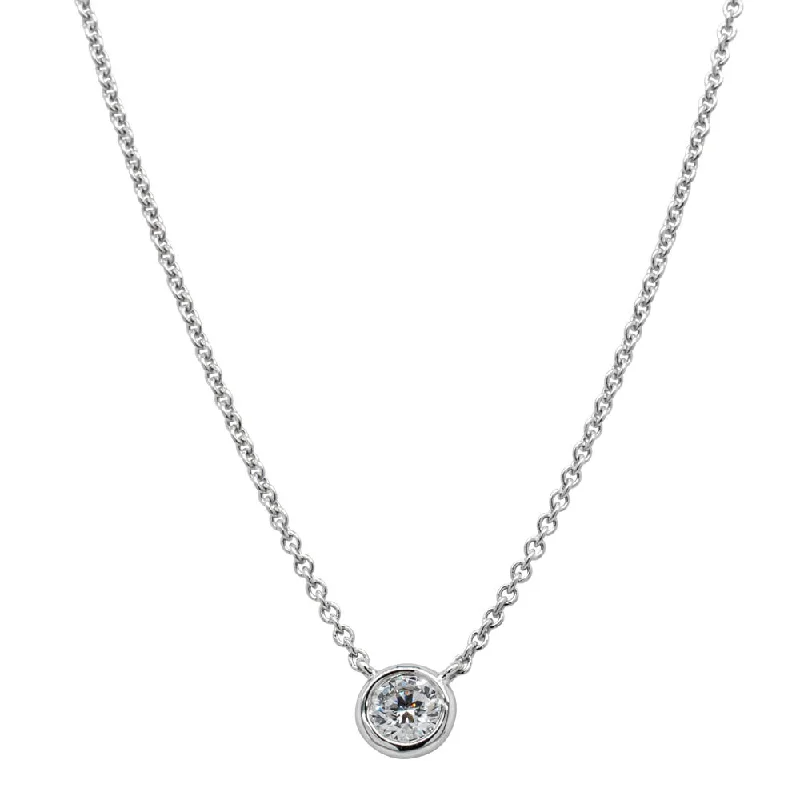 18ct White Gold .18ct Diamond Natalia Pendant