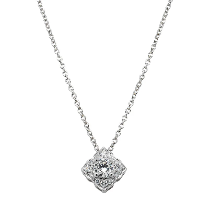 18ct White Gold .23ct Diamond Paramount Pendant