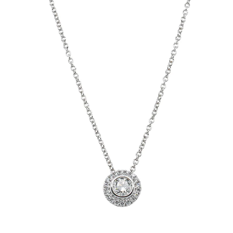 18ct White Gold .25ct Diamond Isla Pendant