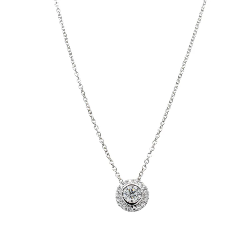 18ct White Gold .30ct Diamond Isla Pendant