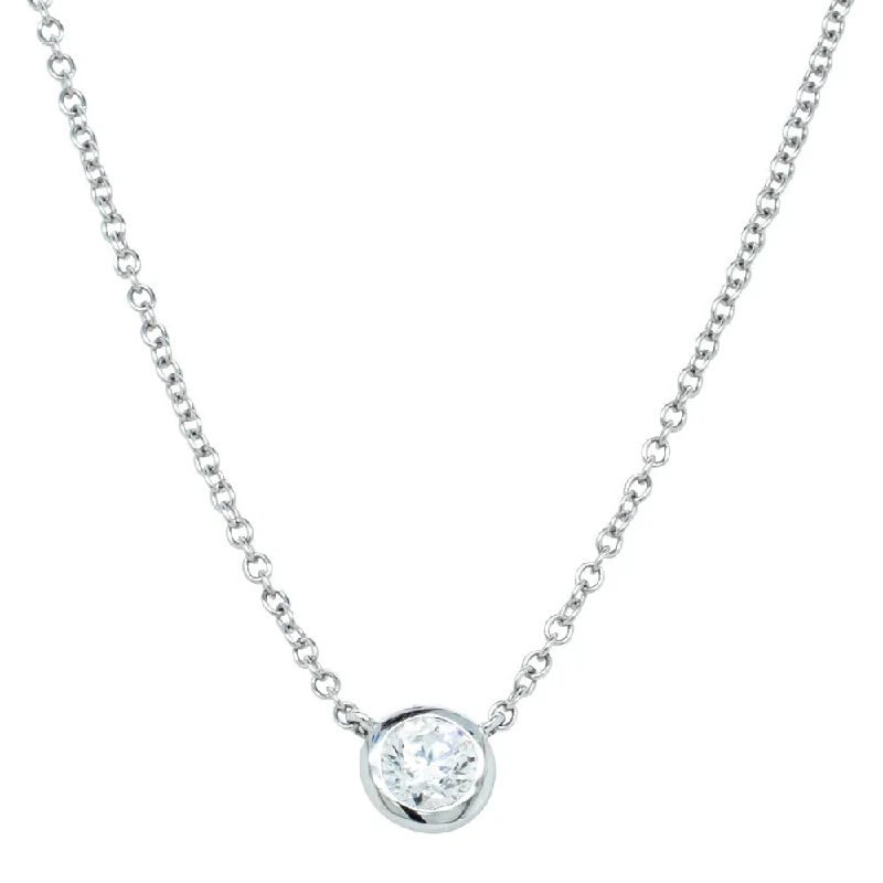 18ct White Gold .30ct Diamond Natalia Pendant